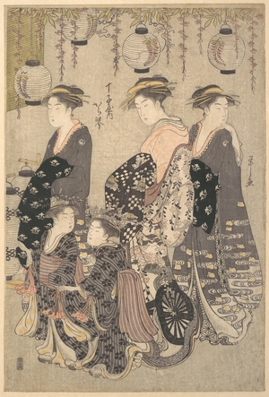 Hosoda Eishi: Karakoto of Chojiya on Parade - Metropolitan Museum of Art