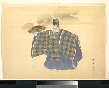 月岡耕漁: Illustration of Noh Theater: Scene from Okina - メトロポリタン美術館