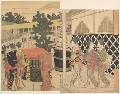 Utagawa Toyohiro: Pilgrimage to Myôhôji in Horinouchi, Edo - Metropolitan Museum of Art