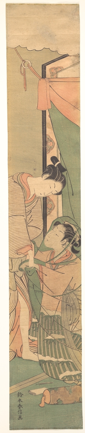 Suzuki Harunobu: Parting of Lovers: The Morning After - Metropolitan Museum of Art