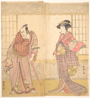 勝川春章: The Fifth Ichikawa Danjuro as a Man Standing in a Room - メトロポリタン美術館