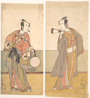 Katsukawa Shunsho: The Actors the Fourth Matsumoto Koshiro and the Arashi Sangoro - Metropolitan Museum of Art