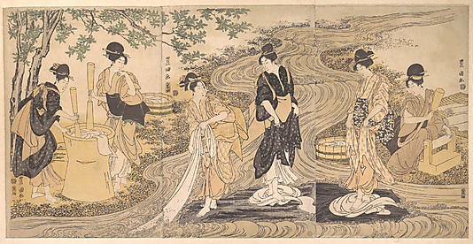 Utagawa Toyokuni I: Tetsukuri no Tamagawa on the Musashino Plain - Metropolitan Museum of Art