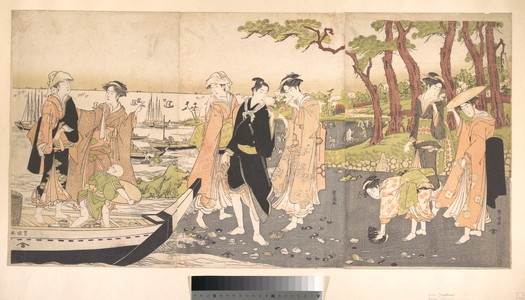 Utagawa Toyokuni I: Picking Clams - Metropolitan Museum of Art