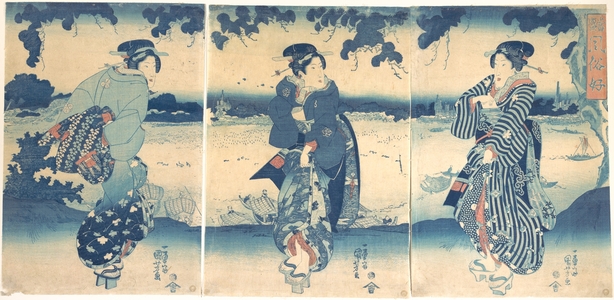 Utagawa Kuniyoshi: Women Near a River - Metropolitan Museum of Art
