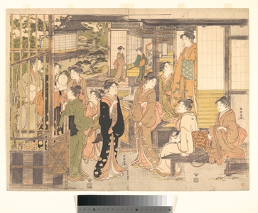 Katsukawa Shuncho: Parody of the Episode of the Third Princess (Modoki Onna San no Miya) - Metropolitan Museum of Art