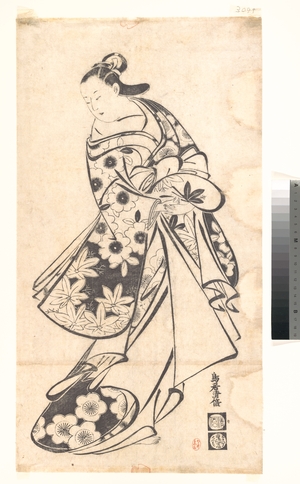 Torii Kiyomasu I: Courtesan - Metropolitan Museum of Art