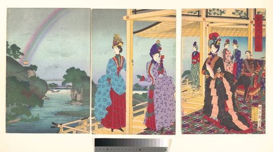 Toyohara Chikanobu: A Garden Washed by Rain - Metropolitan Museum of Art