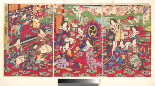 Utagawa Fusatane: Spring Scenery; Melody of a Musical Performance - Metropolitan Museum of Art