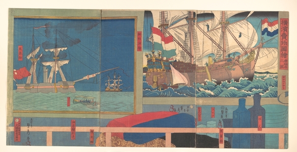 Utagawa Sadahide: Curio Shop in Yokohama - Metropolitan Museum of Art