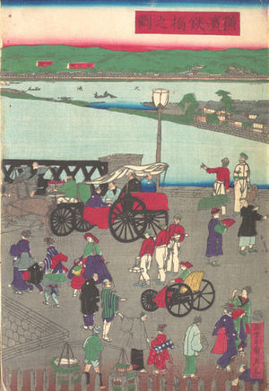 Utagawa Sadahide: The Steel Bridge at Yokohama - Metropolitan Museum of Art