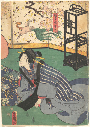 Unbetitelter japanischer Druck von Utagawa Kunisada, 歌川国貞 (Utagawa Kunisada (Japanese, 1786–1864))