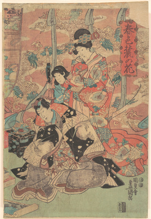 Unbetitelter japanischer Druck von Utagawa Kunisada, 歌川国貞 (Utagawa Kunisada (Japanese, 1786–1864))