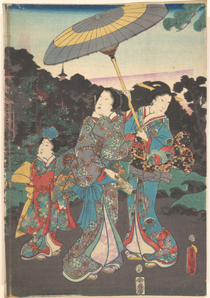 Unbetitelter japanischer Druck von Utagawa Kunisada, 歌川国貞 (Utagawa Kunisada (Japanese, 1786–1864))