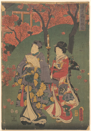 Untitled Japanese Print by Utagawa Kunisada, 歌川国貞 (Utagawa Kunisada (Japanese, 1786–1864))