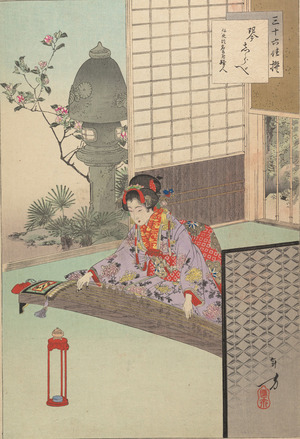 Toyohara Chikanobu: Noblewomen of the Tokugawa Period (by Chikanobu); Thirty-six Beauties (Sanjuroko kasensoro, by Toshikata) - Metropolitan Museum of Art