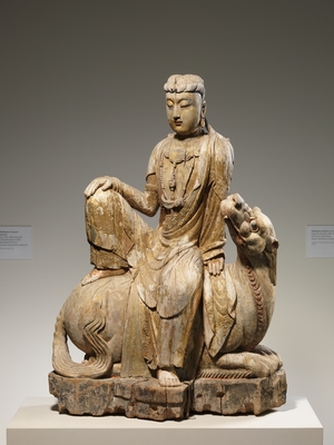Estampe japonaise "Bodhisattva Avalokiteshvara of the Lion's Roar, or Simhanada Avalokiteshvara (Shi Hou Guanyin)" par Unknown, 無款 (null)