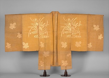 Unknown: Noh Costume (Chôken) with Water Plants and Mulberry Leaves - Metropolitan Museum of Art