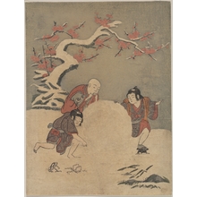 Suzuki Harunobu: The Snow Ball - Metropolitan Museum of Art