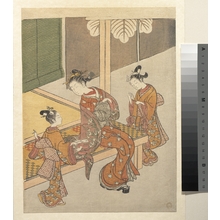 鈴木春信: On the Engawa of Tsuta-ya - メトロポリタン美術館