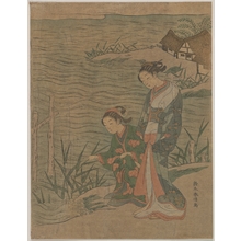 Suzuki Harunobu: Two Young Ladies at the Shore - Metropolitan Museum of Art
