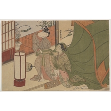 Suzuki Harunobu: Parting of Lovers: The Morning After - Metropolitan Museum of Art