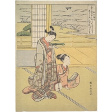 鈴木春信: Poem by the Monk Saigyô (1118-1190) - メトロポリタン美術館