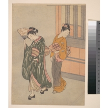 Suzuki Harunobu: The Clear-day Mountain Wind of the Fan - Metropolitan Museum of Art