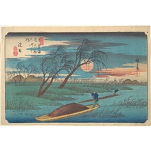 Utagawa Hiroshige: Senba Station - Metropolitan Museum of Art