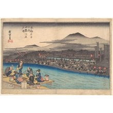 Utagawa Hiroshige: Cooling off in the Evening at Shijogawara - Metropolitan Museum of Art