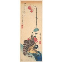 Utagawa Hiroshige: Quails and Poppies - Metropolitan Museum of Art