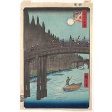 Utagawa Hiroshige: Bamboo Market at Capital Bridge - Metropolitan Museum of Art