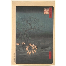 Utagawa Hiroshige: Foxes Meeting at Oji - Metropolitan Museum of Art