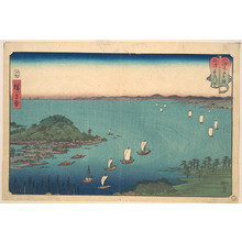 Utagawa Hiroshige: The Harbor of Ajikawa, Settsu Province - Metropolitan Museum of Art