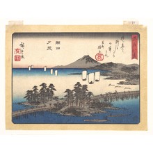 Utagawa Hiroshige: Sunset at Seta - Metropolitan Museum of Art