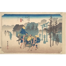 Utagawa Hiroshige: Mishima, Asa Kiri - Metropolitan Museum of Art