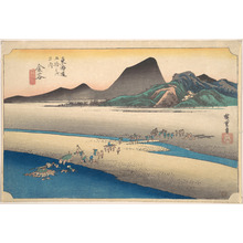 Utagawa Hiroshige: Kanaya, Oigawa Em Gan - Metropolitan Museum of Art