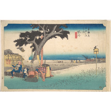 Utagawa Hiroshige: Fukuroi; De Chaya - Metropolitan Museum of Art