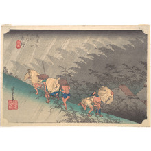 Utagawa Hiroshige: Sudden Shower in Shôno - Metropolitan Museum of Art