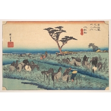 Utagawa Hiroshige: Chiriu, Station No. 40 - Metropolitan Museum of Art