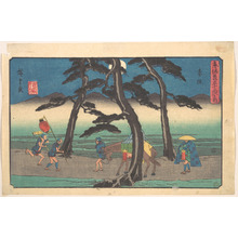 Utagawa Hiroshige: Akasaka Station - Metropolitan Museum of Art