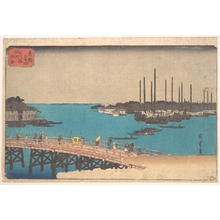 Utagawa Hiroshige: Eitai Bashi Tsukudajima Ryosen - Metropolitan Museum of Art