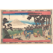 Utagawa Hiroshige, 歌川広重 (Utagawa Hiroshige (Japanese, 1797–1858))による浮世絵「Meguro Gionin Zaka」