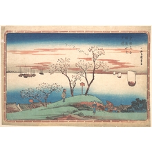 Utagawa Hiroshige: Evening Cherry Blossoms at Gotenyama - Metropolitan Museum of Art