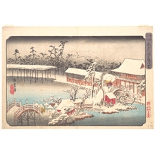 Utagawa Hiroshige: Tenmangû Shrine at Kameido in Snow - Metropolitan Museum of Art