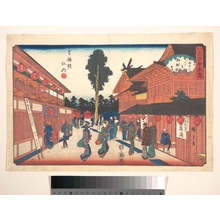 歌川広重: Shiba Shinmeisha Uchi (Shatetsu-ro) - メトロポリタン美術館