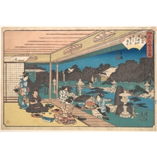 Utagawa Hiroshige: Ushijima (Musashi-ya) - Metropolitan Museum of Art