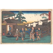歌川広重: The Umegawa at Ryogoku Yanagibashi - メトロポリタン美術館