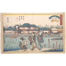 Utagawa Hiroshige, 歌川広重 (Utagawa Hiroshige (Japanese, 1797–1858))による浮世絵「Sumidagawa Hashiba Watashi Zu (Yanagiya)」