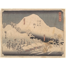 歌川広重: Snowy Landscape - メトロポリタン美術館